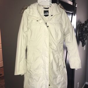 The North Face ivory parka